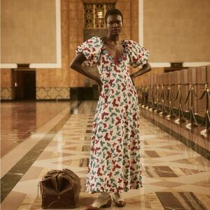 The Great - Opal Dress in Butterfly Floral - size 0